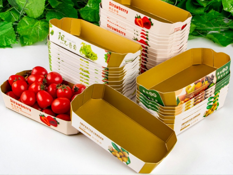 Waterproof Food Tray Cardboard For Fruits Snacks